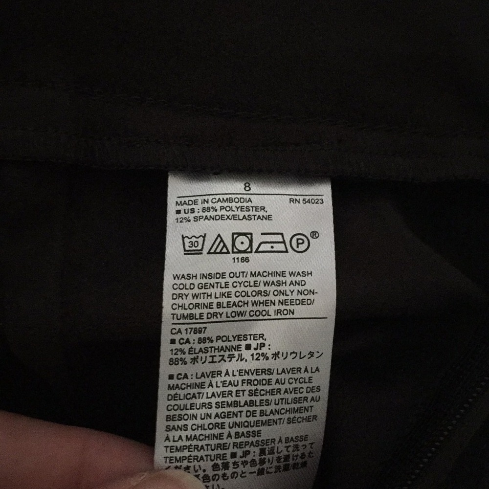 Banana Republic- faux suede pant - brown 8 - Picture 3 of 4